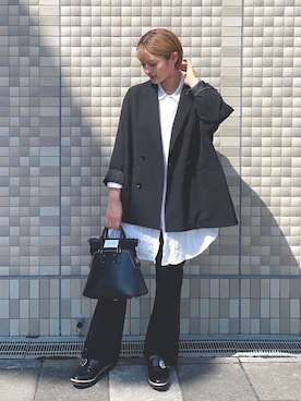 「マルジェラ」｜「アイテム（その他）」を使った、はるこ_HAREさん（レディース・152cm）の春コーディネート