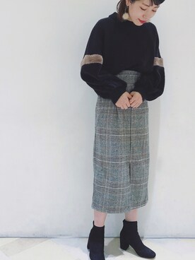 「アイテム（ピアス（両耳用））」を使った、nakata さん（レディース・163cm・20代）の秋コーディネート