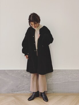 「Omekashi（オメカシ）のアイテム（その他アウター）」を使った、nakata さん（レディース・163cm）の秋コーディネート