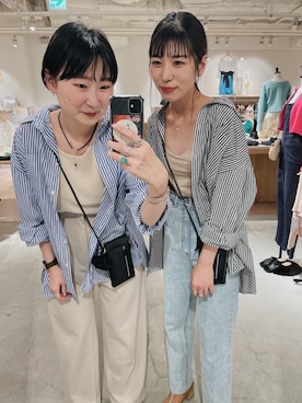 「お揃いコーデ」｜「アイテム（ブーツ）」を使った、nakata さん（レディース・163cm）の春コーディネート