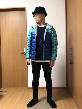 「AEON STYLE（イオンスタイル）のアイテム（ジャケット/アウター）」を使った、de-on chanさん（メンズ・165cm）の冬コーディネート