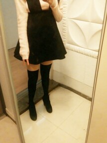 보세 | 오버 니삭스 원피스 니트 (ワンピース)