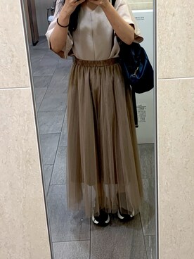 「遅めの夏コーデ」｜しなもんさん（レディース・155cm）の秋コーディネート