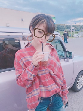 「アイテム（チューブトップ）」を使った、Sakuraさん（レディース・153cm）の秋コーディネート