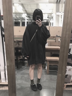 「Silence & Noise（サイレンスアンドノイズ）のアイテム」を使った、海老さん（レディース・163cm）の冬コーディネート