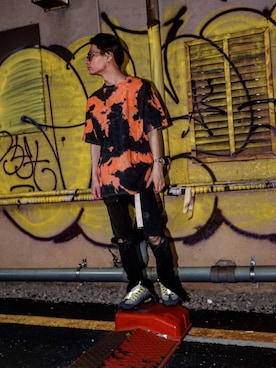 「MINTCREW（ミントクルー）のアイテム」を使った、 ENER さん（メンズ・168cm）の夏コーディネート