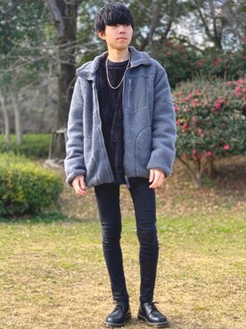 「ノーティードッグ」｜れいたさん（メンズ・167cm）の冬コーディネート