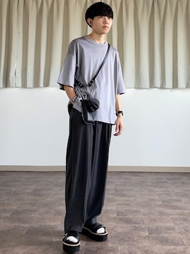 「epnok」｜「アイテム（サンダル）」を使った、れいたさん（メンズ・167cm）の夏コーディネート