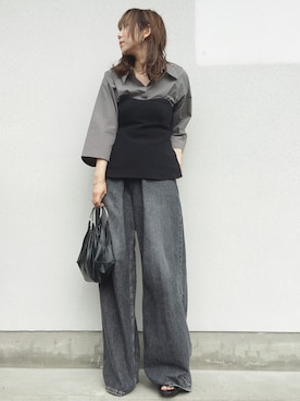 「アイテム（イヤリング）」を使った、Rinoさん（レディース・168cm・20代）の春コーディネート