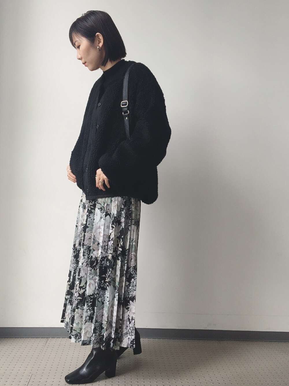 CLANE（クラネ）の「PEONY FLOWER PLEATS SKIRT（スカート