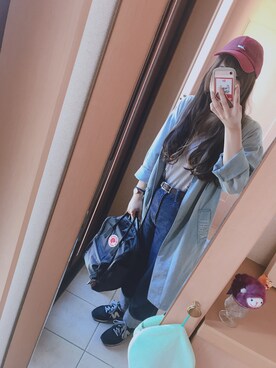 「RIPNDIP（リップンディップ）のアイテム（帽子）」を使った、Honnu◎さん（レディース・169cm）の秋コーディネート