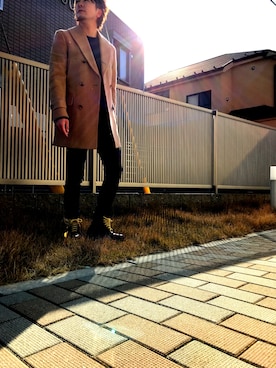 「IRIE（イリエ）のアイテム」を使った、HARUKIさん（メンズ・169cm）の冬コーディネート