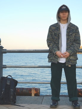 「TOMMY HILFIGER（トミーヒルフィガー）のアイテム（アクセサリー）」を使った、SEIYAさん（メンズ・163cm）の春コーディネート