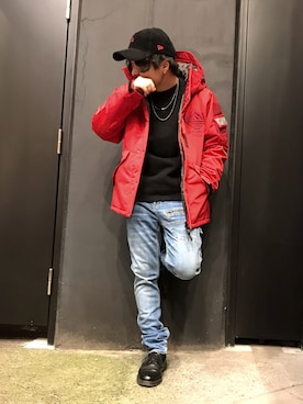 「ＢＢキャップ」｜Syunさん（メンズ・165cm）の冬コーディネート