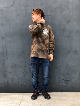 「AVIREXMILITARYCAMP」｜Syunさん（メンズ・165cm）の秋コーディネート