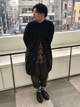 「ラフスタイル」｜「アイテム（モッズコート）」を使った、Syunさん（メンズ・165cm）の冬コーディネート