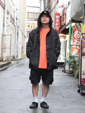 「ラフスタイル」｜「アイテム（ブルゾン）」を使った、Syunさん（メンズ・165cm）の夏コーディネート