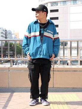 「ラフスタイル」｜「アイテム（ブルゾン）」を使った、Syunさん（メンズ・165cm）の秋コーディネート