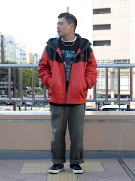 「ラフスタイル」｜「アイテム（ブルゾン）」を使った、Syunさん（メンズ・165cm）の秋コーディネート