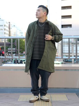 「スタッフセンバツ」｜「アイテム（モッズコート）」を使った、Syunさん（メンズ・165cm）の秋コーディネート