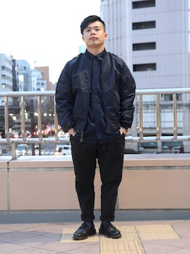 「L-2」｜Syunさん（メンズ・165cm）の冬コーディネート