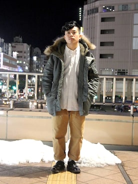 「ラフスタイル」｜Syunさん（メンズ・165cm）の冬コーディネート