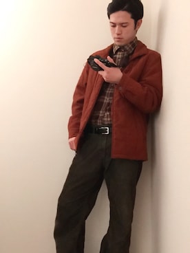 「usedのアイテム（ジャケット/アウター、その他）」を使った、🅱enさん（メンズ・176cm）の冬コーディネート