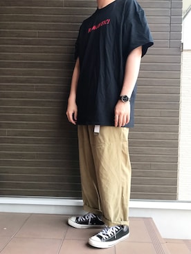 「DRAGON BALL（ドラゴンボール）のアイテム」を使った、ryuseiさん（メンズ・173cm）の夏コーディネート