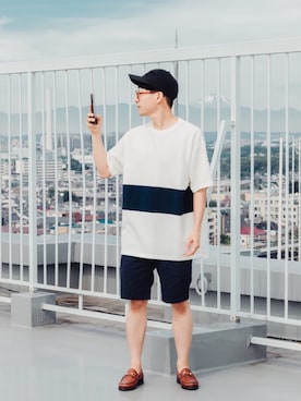 「INFIELDER DESIGN（インフィールダーデザイン）のアイテム」を使った、kurashinoiyashiさん（メンズ・160cm）の夏コーディネート