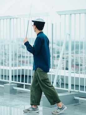 「BEAMS（ビームス）のBEAMS / 6パネル キャップ（キャップ）」を使った、kurashinoiyashiさん（メンズ・160cm）の夏コーディネート