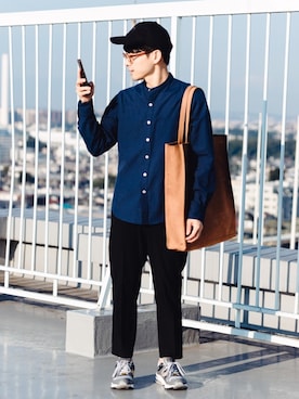 「INFIELDER DESIGN（インフィールダーデザイン）のアイテム」を使った、kurashinoiyashiさん（メンズ・160cm）の秋コーディネート