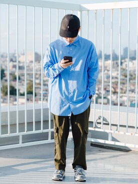 「BEAMS（ビームス）のBEAMS / 6パネル キャップ（キャップ）」を使った、kurashinoiyashiさん（メンズ・160cm）の秋コーディネート