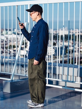 「INFIELDER DESIGN（インフィールダーデザイン）のアイテム」を使った、kurashinoiyashiさん（メンズ・160cm）の秋コーディネート
