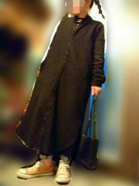 「antiqua」｜「アイテム（シャツワンピース）」を使った、M★★★さん（レディース・156cm）の春コーディネート