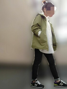「antiqua」｜「アイテム（ブルゾン）」を使った、M★★★さん（レディース・156cm）の春コーディネート