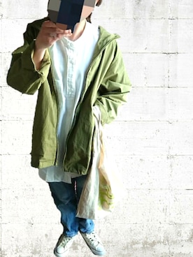 「antiqua」｜「アイテム（ブルゾン）」を使った、M★★★さん（レディース・156cm）の春コーディネート