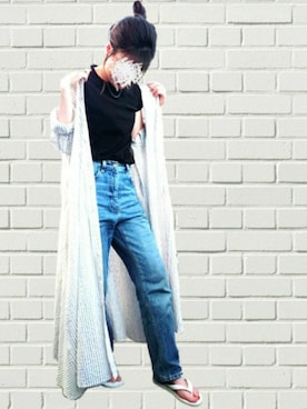 「antiqua」｜「アイテム（シャツワンピース）」を使った、M★★★さん（レディース・156cm）の春コーディネート
