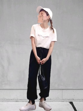 「キャップ女子」｜M★★★さん（レディース・156cm）の夏コーディネート