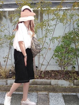 「シルケット」｜M★★★さん（レディース・156cm）の夏コーディネート