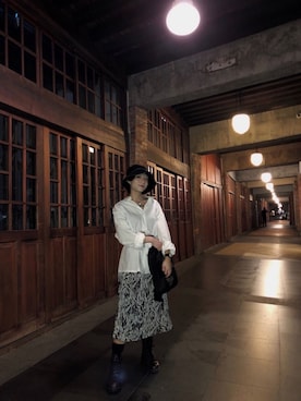 「BEAMS（ビームス）のアイテム（アナログ腕時計）」を使った、aishueiさん（レディース・153cm）の秋コーディネート