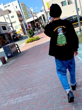 「RVCA（ルーカ）のアイテム（帽子）」を使った、zoedesuさん（メンズ・170cm）の冬コーディネート
