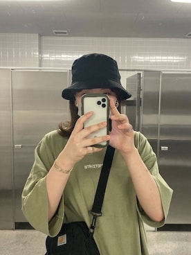 「DAISO（DAISO）のアイテム（リング）」を使った、ヨーグルトさん（レディース・172cm）の冬コーディネート