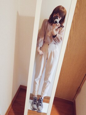 「Reebok（リーボック）のReebok INSTAPUMP FURY TECH【SP】（スニーカー、グレー系）」を使った、yu-yuさん（レディース）の春コーディネート