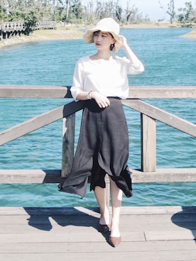 「Bello（ベッロ）のアイテム」を使った、如如RuRuさん（レディース・152cm）の夏コーディネート