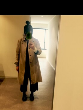 「BEAMS（ビームス）のアイテム（トレンチコート）」を使った、meiさん（レディース・153cm）の春コーディネート