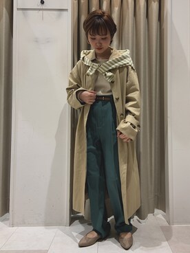 「Te chichi TERRASSE」｜「アイテム（ジャケット/アウター）」を使った、ｳ ｯ ﾃﾞｨさん（レディース・153cm）の春コーディネート