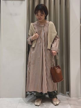 「Te chichi TERRASSE」｜「アイテム（ワンピース/ドレス）」を使った、ｳ ｯ ﾃﾞｨさん（レディース・153cm）の春コーディネート