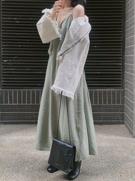 「Ameri（アメリ）のアイテム（デニムジャケット）」を使った、Kaiさん（レディース・155cm）の夏コーディネート