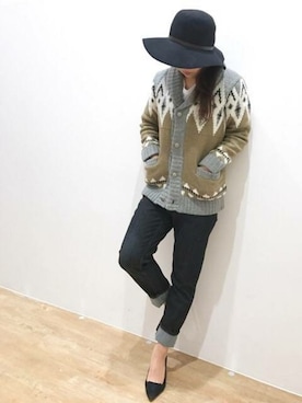 「裏ボア」｜ニコルさん（レディース・164cm）の冬コーディネート