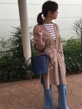 「Grand PARK（グランドパーク）のアイテム」を使った、ニコルさん（レディース・164cm）の春コーディネート